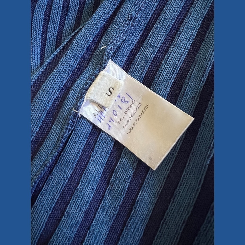 Altuzarra Blue Striped Viscose Sweater Top SMALL - Picture 5 of 7